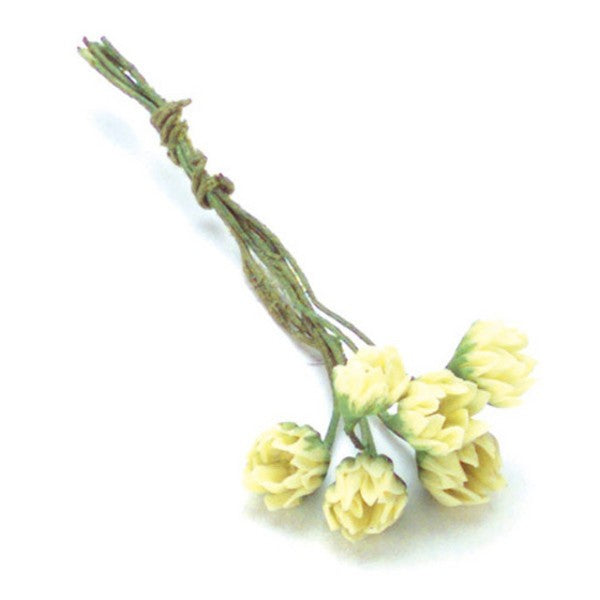 Yellow Dollhouse Miniature Water Lily Bundle