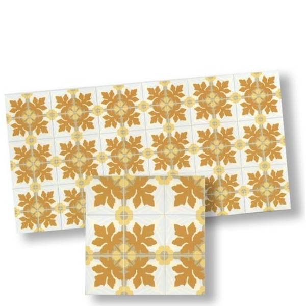 Yellow Mosaic Dollhouse Floor Tile