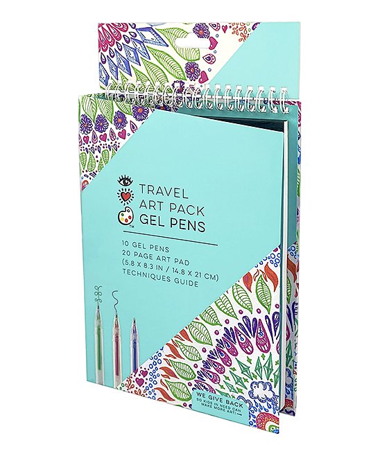 Travel Art Pack Gel Pens & Pad